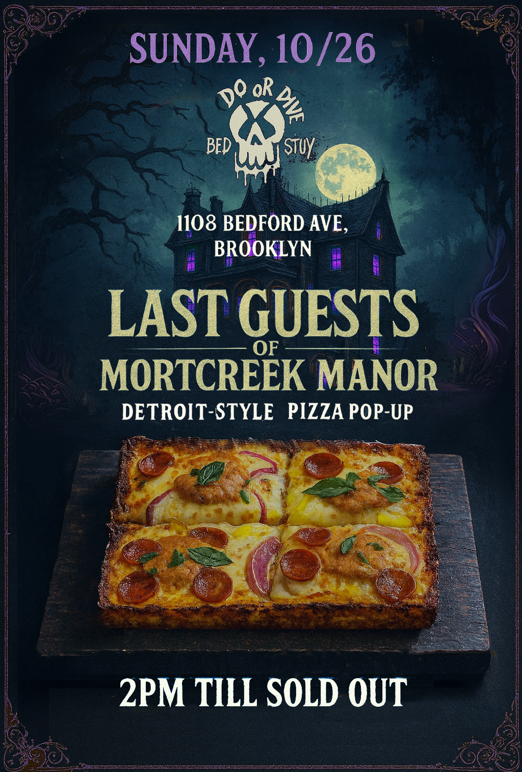 Mortcreek Manor Pop-Up Flyer