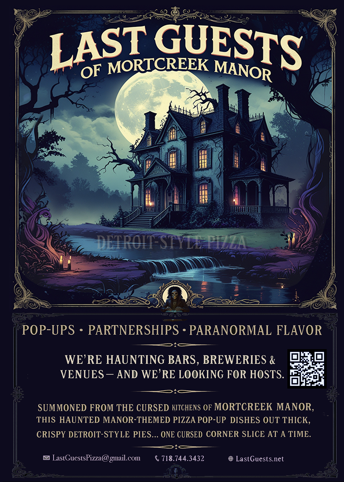 Mortcreek Manor Pop-Up Flyer